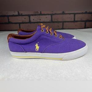 Men’s Polo Ralph Lauren Purple Low Quarter Shoes Size 10D Preowned